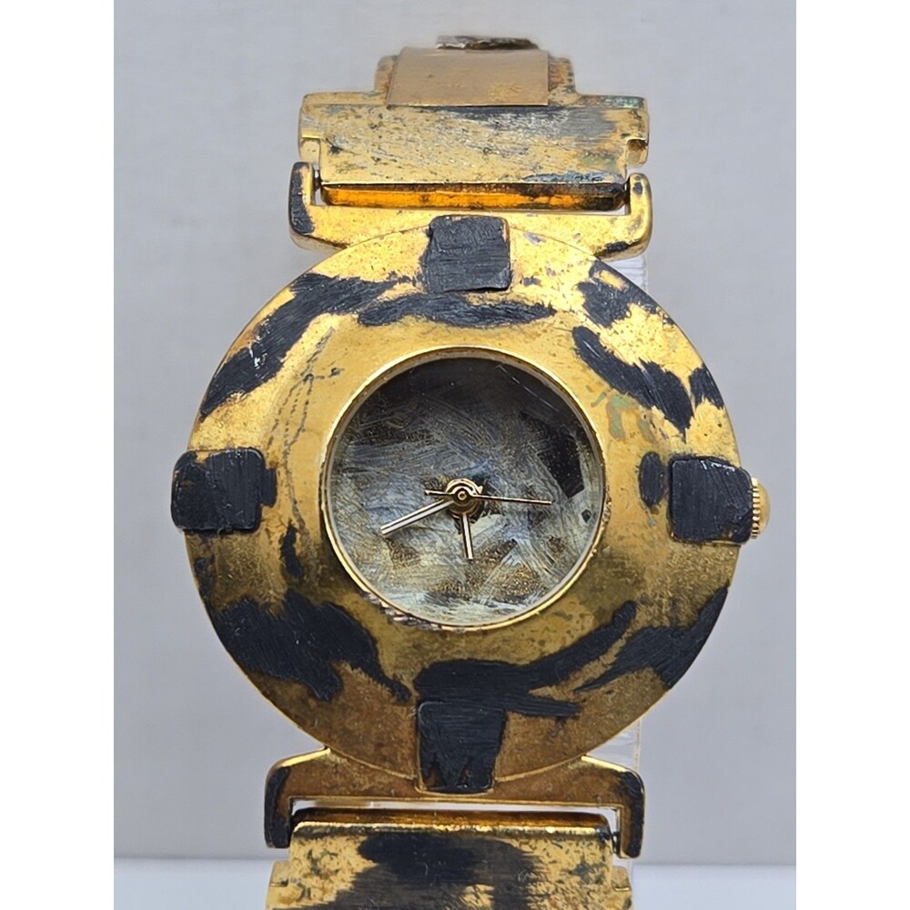 Vintage Robokid Robot Steampunk Grunge Tooled Futuristic Art Watch New Battery - Picture 4 of 13